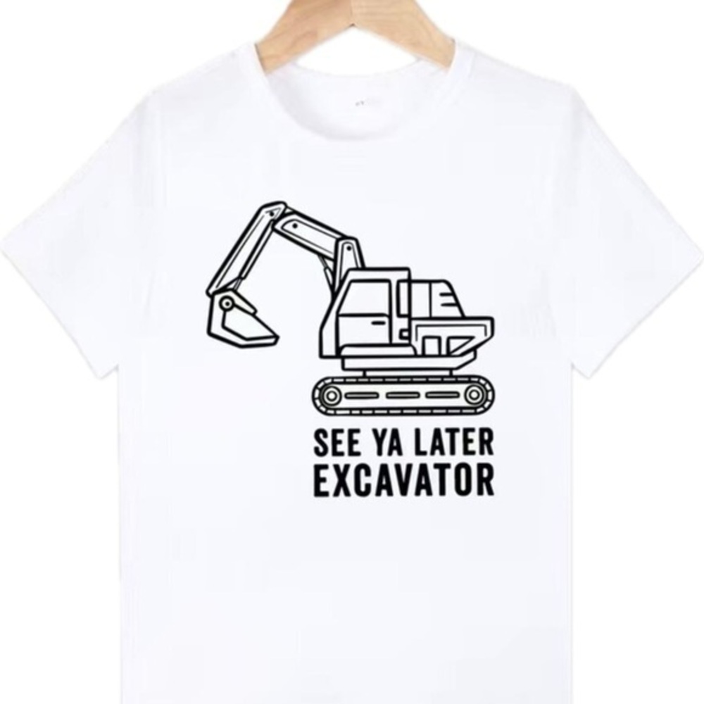 New excavator t-shirt size 7